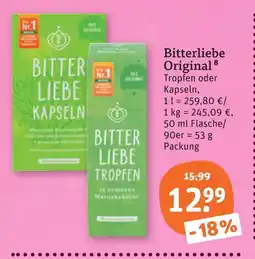tegut Bitterliebe original tropfen Angebot