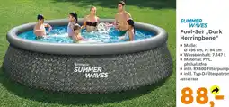 Globus Baumarkt Summer waves pool-set „dark herringbone“ Angebot
