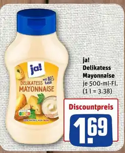 nahkauf Ja! delikatess mayonnaise Angebot