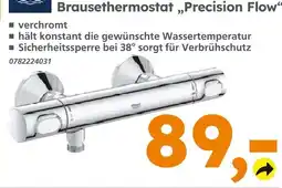 Globus Baumarkt Brausethermostat precision flow Angebot
