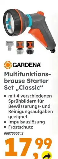 Globus Baumarkt Gardena multifunktionsbrause starter set classic Angebot