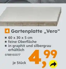 Globus Baumarkt Gartenplatte vero Angebot