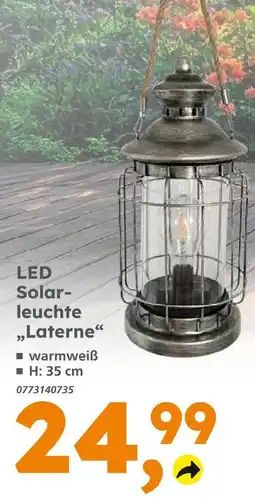 Globus Baumarkt Led solarleuchte laterne Angebot