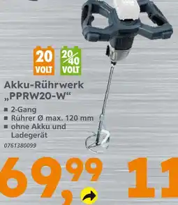 Globus Baumarkt Akku-rührwerk pprw20-w Angebot