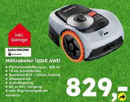 Globus Baumarkt Navimow segway mähroboter i206e awd Angebot