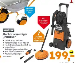 Globus Baumarkt Primaster hochdruckreiniger phb150 Angebot