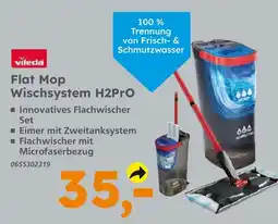 Globus Baumarkt Vileda flat mop wischsystem h2pro Angebot
