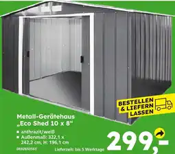 Globus Baumarkt Metall-gerätehaus eco shed 10 x 8 Angebot