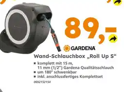 Globus Baumarkt Gardena wand-schlauchbox roll up s Angebot