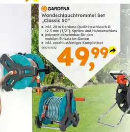 Globus Baumarkt Gardena wandschlauchtrommel set classic 50 Angebot