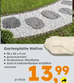 Globus Baumarkt Gartenplatte nativa Angebot