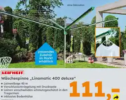 Globus Baumarkt Leifheit wäschespinne linomatic 400 deluxe Angebot