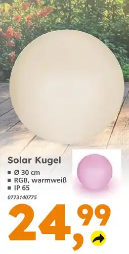Globus Baumarkt Solar kugel Angebot