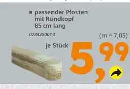 Globus Baumarkt Passender pfosten mit rundkopf Angebot