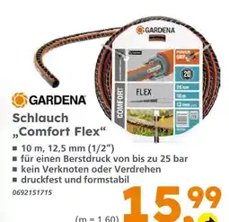 Globus Baumarkt Gardena schlauch comfort flex Angebot