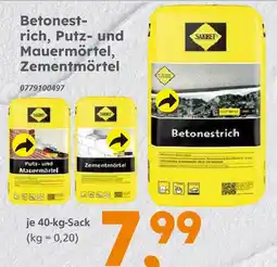Globus Baumarkt Sakret betonestrich Angebot