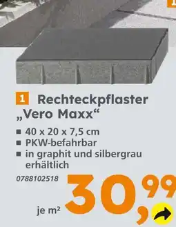 Globus Baumarkt Rechteckpflaster vero maxx Angebot