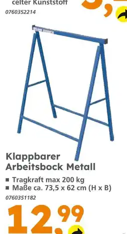 Globus Baumarkt Klappbarer arbeitsbock metall Angebot