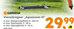 Globus Baumarkt Gardena viereckregner aquazoom m Angebot