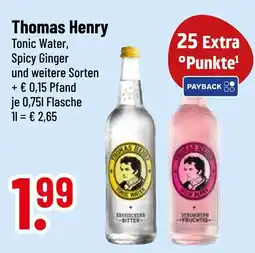 trinkgut Thomas henry tonic water Angebot