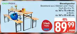 Marktkauf Easymaxx bierzeltgarnitur Angebot