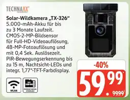 Marktkauf Technaxx solar-wildkamera tx-326 Angebot