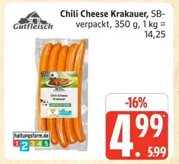 Marktkauf Gutfleisch chili cheese krakauer Angebot