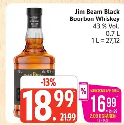 Marktkauf Jim beam black bourbon whiskey Angebot