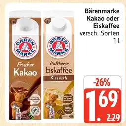 Marktkauf Bärenmarke frischer kakao Angebot