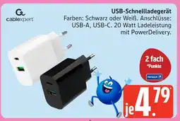 Marktkauf Cablexpert usb-schnellladegerät schwarz Angebot