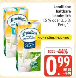 Marktkauf Landliebe haltbare landmilch 1,5 % fett Angebot