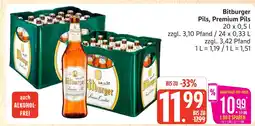 Marktkauf Bitburger pils, premium pils Angebot