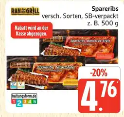 Marktkauf Ran an den grill spareribs barbecue-style Angebot