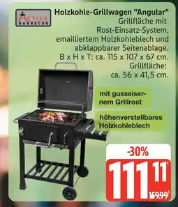 Marktkauf Activa barbecue holzkohle-grillwagen angular Angebot