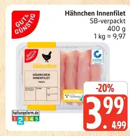 Marktkauf Gut & günstig hähnchen innenfilet Angebot