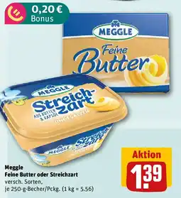REWE Meggle Feine Butter oder Streichzart Angebot