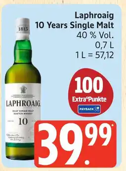 Marktkauf Laphroaig 10 years single malt Angebot