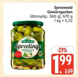 Marktkauf Spreewaldhof spreewald gewürzgurken Angebot