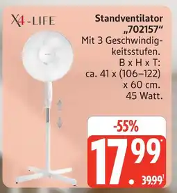 Marktkauf X4-life standventilator Angebot