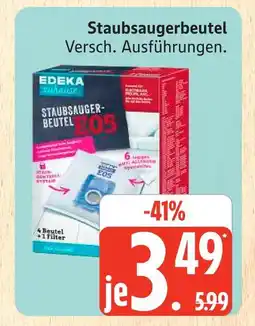 Marktkauf Edeka zuhause staubsaugerbeutel Angebot