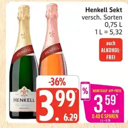 Marktkauf Henkell sekt Angebot
