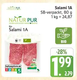 Marktkauf Natur pur salami 1a Angebot
