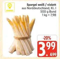 Marktkauf Spargel weiß / violett Angebot
