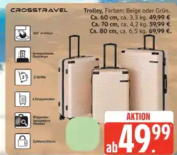Marktkauf Crosstravel trolley beige Angebot