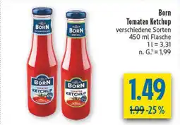 diska Born tomaten ketchup 0% Angebot