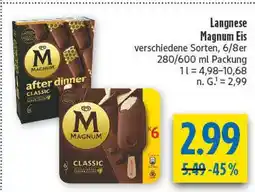 diska Langnese magnum eis classic Angebot