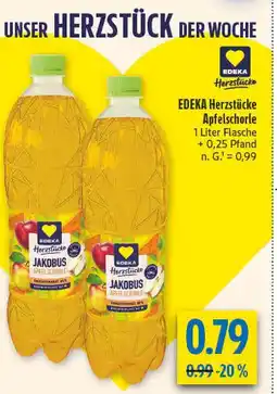 diska Edeka herzstücke jakobus apfelschorle Angebot