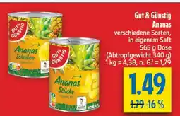 diska Gut & günstig ananas scheiben Angebot