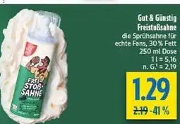 diska Gut & günstig freistoßsahne Angebot