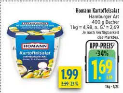 diska Homann kartoffelsalat hamburger art Angebot